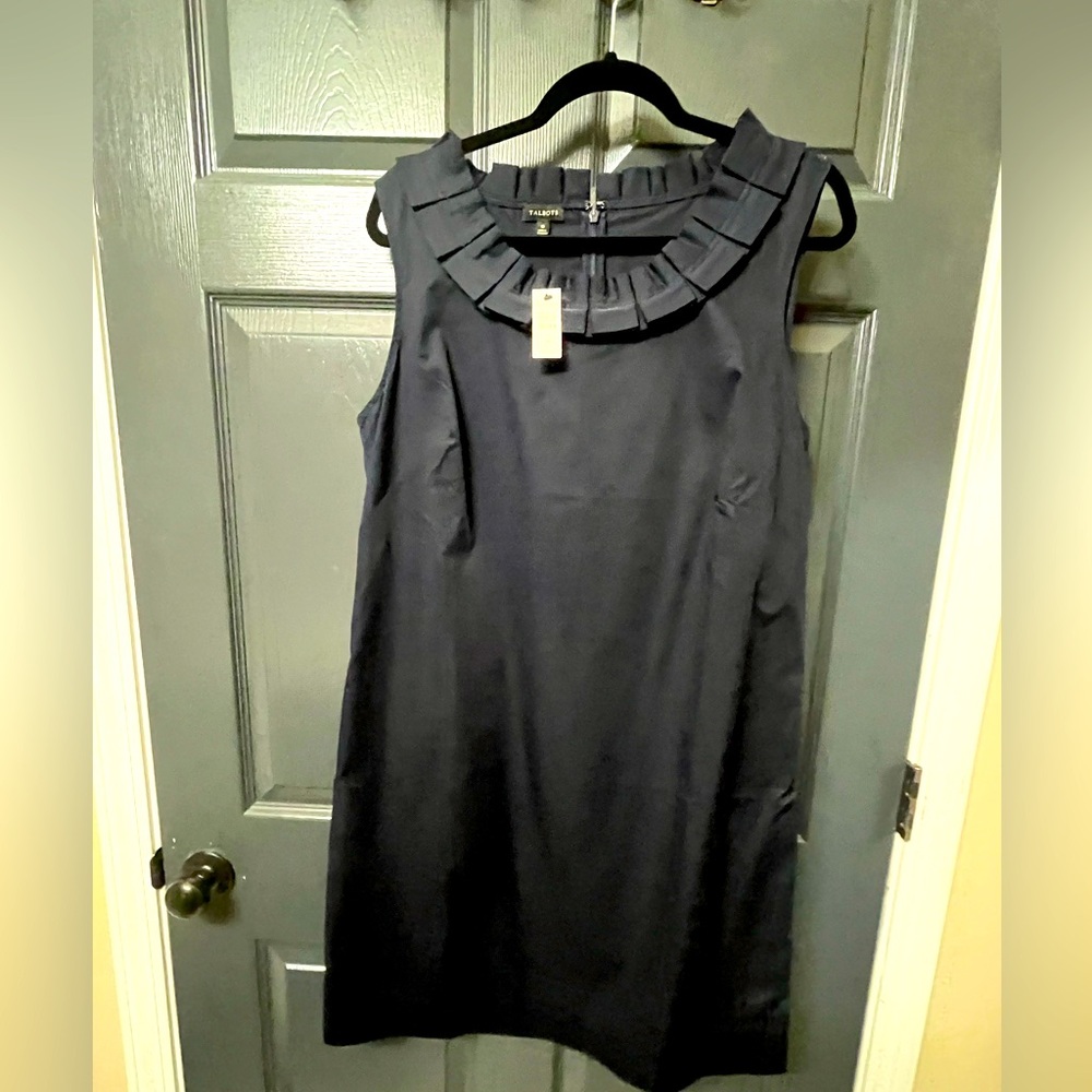 NWT Talbots Navy blue shift dress